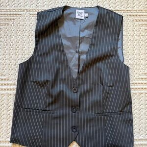 Princess Polly Black Pinstripe Tank Top